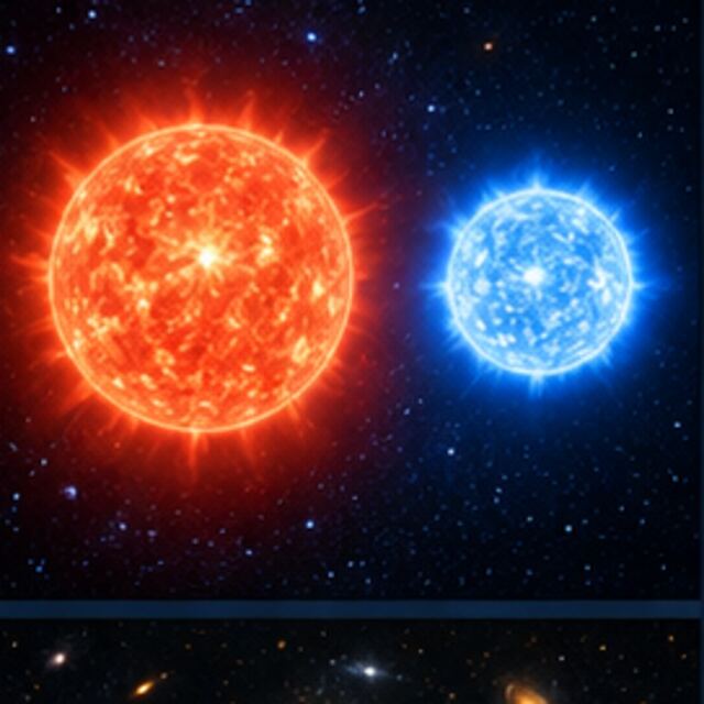A star’s colour tells us about its temperature