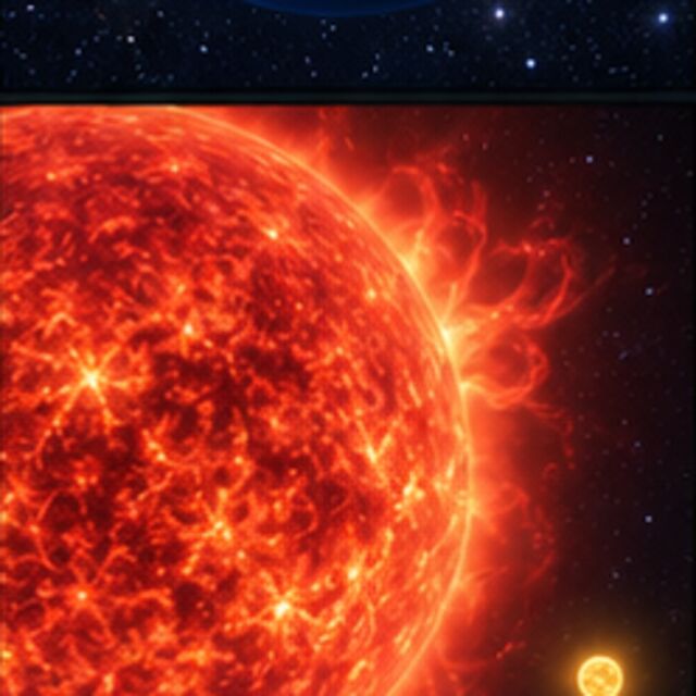 Some stars are hundreds of times larger than the Sun